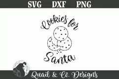 Cookies for Santa SVG, Christmas SVG, Round Tray Product Image 3