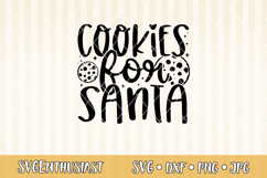 Cookies for Santa SVG cut file Product Image 1