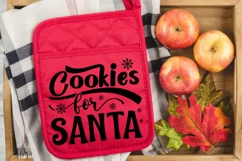 Cookies For Santa SVG, Christmas Pot Holder SVG Design Product Image 3
