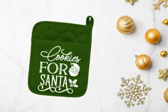 Cookies for santa SVG, Christmas Potholder SVG Design Product Image 2