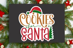 Cookies For Santa Stickers SVG , Christmas SVG Design Product Image 3