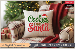 Cookies For Santa SVG | Christmas SVG | Holiday SVG | Xmas Product Image 4