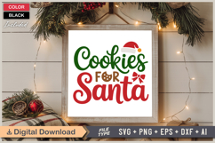 Cookies For Santa SVG | Christmas SVG | Holiday SVG | Xmas Product Image 6