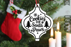 Cookies for Santa Paws SVG | Dog Christmas SVG | Dog SVG Product Image 1