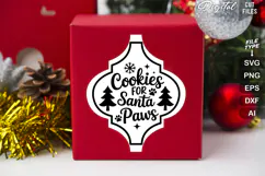 Cookies for Santa Paws SVG | Dog Christmas SVG | Dog SVG Product Image 2