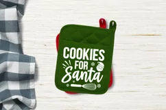 Cookies for santa SVG, Christmas Potholder SVG Design Product Image 2