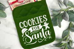 Cookies For Santa SVG, Christmas Pot Holder SVG Design Product Image 2