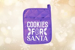 Cookies for santa SVG, Christmas Pot holder SVG Design Product Image 2