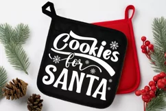 Cookies For Santa SVG, Christmas Pot Holder SVG Design Product Image 2