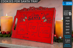 Santa Cookie Trays Laser Cut Bundle| Christmas |Santa Treats Product Image 4