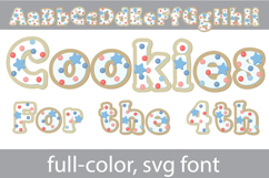 Cookies for the Fourth Too Color Font Product Image 1