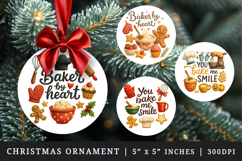 Cooking and Baking round ornaments sublimation design Product Image 1