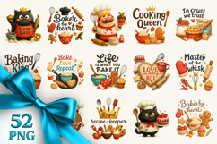 Cooking and Baking clipart printable sublimation bundle png Product Image 1