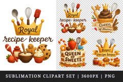 Cooking and Baking clipart printable sublimation design png Product Image 1