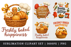 Cooking and Baking clipart printable sublimation design png Product Image 1