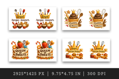 Cooking and Baking mug wrap printable sublimation design Product Image 2