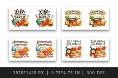 Cooking and Baking mug wrap printable sublimation design Product Image 2