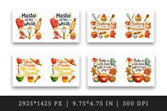 Cooking and Baking mug wrap printable sublimation design Product Image 2