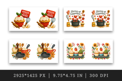 Cooking and Baking mug wrap printable sublimation design Product Image 2