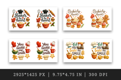 Cooking and Baking mug wrap printable sublimation design Product Image 2