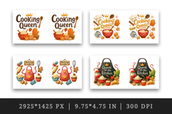 Cooking and Baking mug wrap printable sublimation design Product Image 2