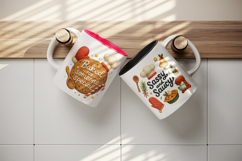 Cooking and Baking mug wrap printable sublimation design Product Image 3