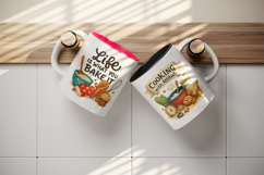 Cooking and Baking mug wrap printable sublimation design Product Image 3