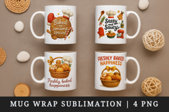 Cooking and Baking mug wrap printable sublimation design Product Image 1