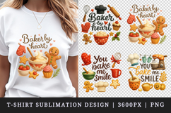 Cooking and Baking t-shirt printable sublimation design png Product Image 1