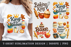 Cooking and Baking t-shirt printable sublimation design png Product Image 1