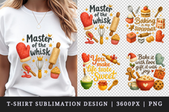 Cooking and Baking t-shirt printable sublimation design png Product Image 1