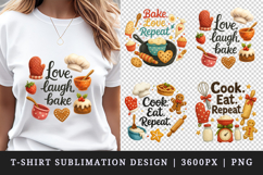 Cooking and Baking t-shirt printable sublimation design png Product Image 1