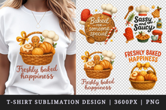Cooking and Baking t-shirt printable sublimation design png Product Image 1