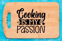 Cooking is my passion SVG, Cutting Board SVG Product Image 1