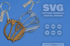 Cooking Keychain SVGs Product Image 1