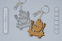 Cooking Keychain SVGs Product Image 1