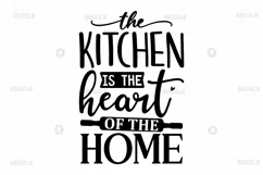 The kitchen is the heart of SVG, Cutting Board SVG Design Product Image 2