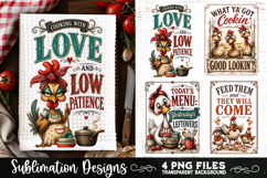 Funny Kitchen Towel 4 PNG Retro PNG Sublimation Product Image 2