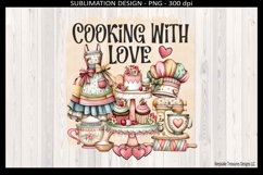 Cooking With Love Sublimation Png, Kitchen Decor Design Product Image 2
