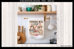 Cooking With Love Sublimation Png, Kitchen Decor Design Product Image 3