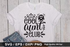 Cool aunt club SVG - Funny Quotes Design Product Image 1