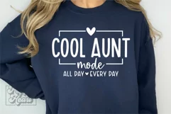 Cool Aunt Mode SVG - Best Aunt - Promoted to Aunt - Aunt PNG Product Image 2