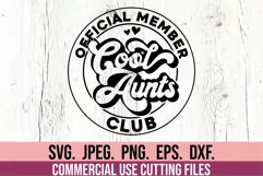 Official Member Cool Aunts Club SVG - Best Cool Aunt SVG Product Image 3