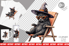 Cool Cat Summerween Clipart Product Image 1