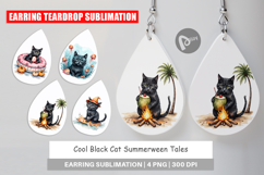 Earring Cool Cat Summerween Product Image 1