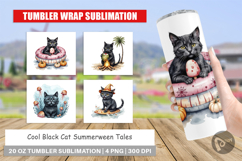Tumbler Cool Cat Summerween Product Image 1