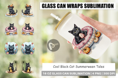 Glass Can Cool Cat Summerween Product Image 1