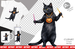 Cool Cat Summerween Clipart Product Image 1