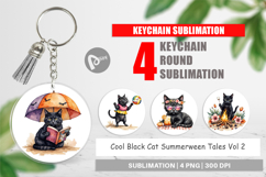 Keychain Cool Cat Summerween Product Image 1