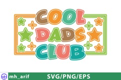Funny Cool Dads Club Father's Day SVG PNG Product Image 1